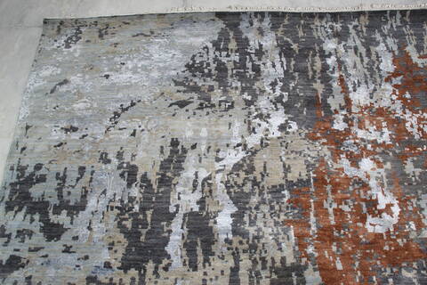 Jaipur Grey Hand Knotted 90 X 122 Area Rug 905-140028 Image 5