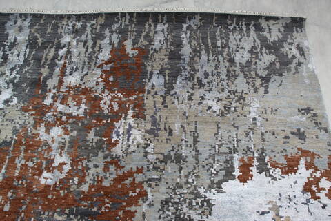 Jaipur Grey Hand Knotted 90 X 122 Area Rug 905-140028 Image 6