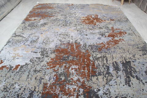 Jaipur Grey Hand Knotted 90 X 122 Area Rug 905-140028 Image 8
