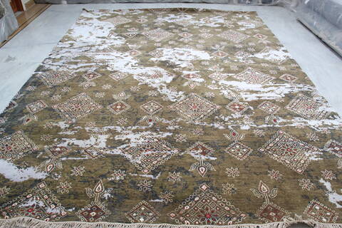 Jaipur Brown Hand Knotted 91 X 122 Area Rug 905-140033 Image 1
