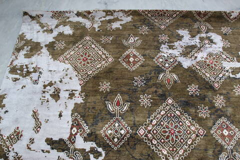 Jaipur Brown Hand Knotted 91 X 122 Area Rug 905-140033 Image 5