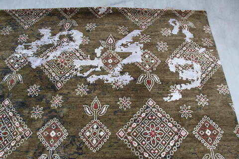Jaipur Brown Hand Knotted 91 X 122 Area Rug 905-140033 Image 6