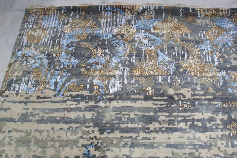 Jaipur Multicolor Hand Knotted 91 X 121 Area Rug 905-140034 Image 5