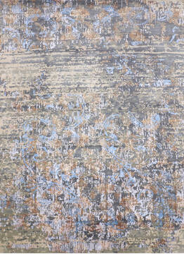 Jaipur Multicolor Hand Knotted 9'1" X 12'1"  Area Rug 905-140034