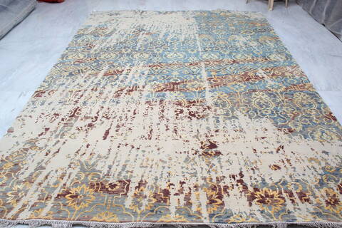 Jaipur Beige Hand Knotted 711 X 104 Area Rug 905-140035 Image 8
