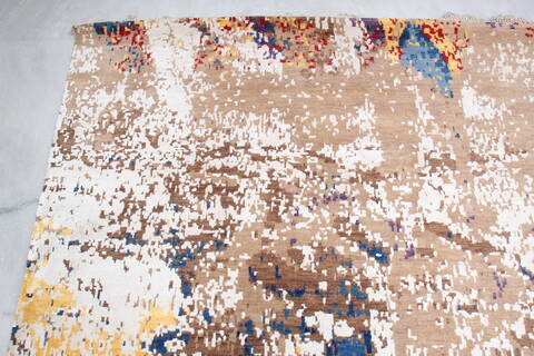 Jaipur Blue Hand Knotted 81 X 101 Area Rug 905-140037 Image 5