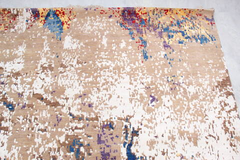 Jaipur Blue Hand Knotted 81 X 101 Area Rug 905-140037 Image 6