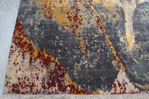 Jaipur Grey Hand Knotted 80 X 100 Area Rug 905-140038 Image 2