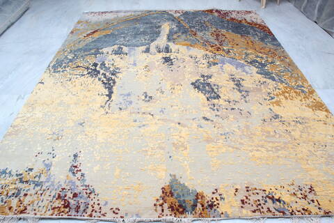 Jaipur Grey Hand Knotted 80 X 100 Area Rug 905-140038 Image 8