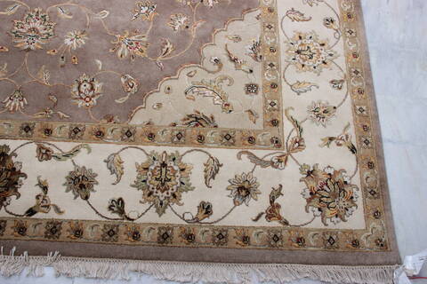 Jaipur Grey Hand Knotted 80 X 100 Area Rug 905-140039 Image 3