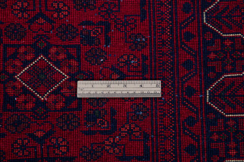 Khan Mohammadi Red Runner Hand Knotted 28 X 97 Area Rug 700-140041 Image 5