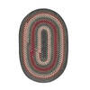 Homespice Wool Braided Rug Black Oval 60 X 90 Area Rug 805232 816-140068 Thumb 0
