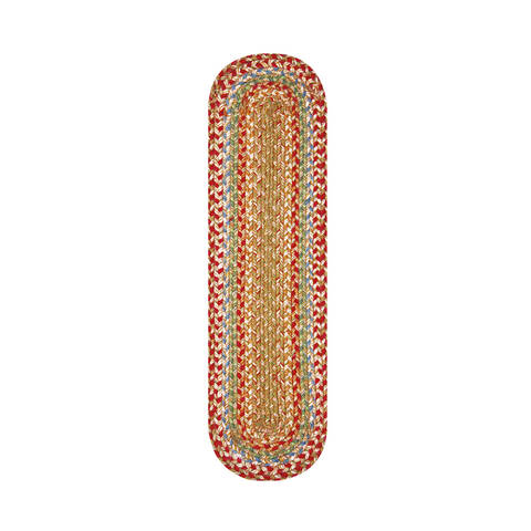 Homespice Jute Braided Accessories Multicolor Oval 08 X 24 Area Rug 596147R 816-140076 Image 0