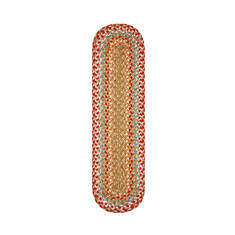 Homespice Jute Braided Accessories Multicolor Oval 0'8" X 2'4" Area Rug 596147R 816-140076