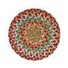 Homespice Jute Braided Accessories Multicolor Round 08 X 08 Area Rug 593146 816-140081 Thumb 0