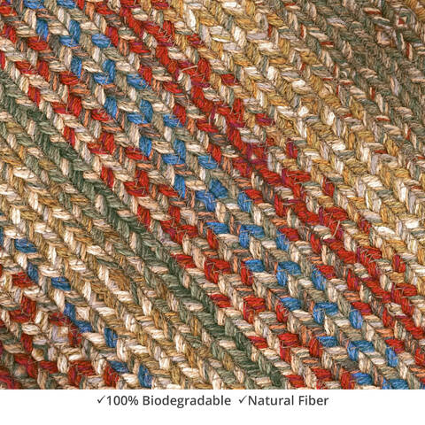 Homespice Jute Braided Rug Multicolor Square 010 X 010 Area Rug 565143 816-140084 Image 0