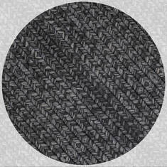Homespice Ultra Durable Braided Rug Black Square 4 ft and Smaller Polypropylene Carpet 140087
