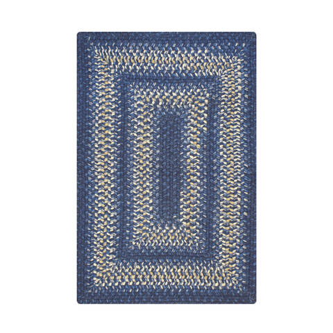 Homespice Wool Braided Rug Blue 30 X 50 Area Rug 812209 816-140101 Image 0