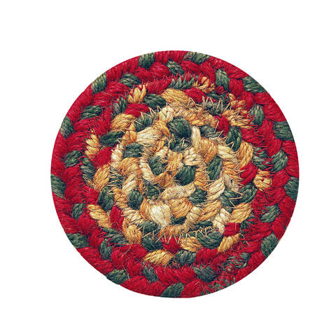 Homespice Jute Braided Accessories Red Round 04 X 04 Area Rug 590121 816-140112 Image 0