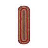 Homespice Jute Braided Accessories Red Oval 08 X 24 Area Rug 596123R 816-140115 Thumb 0