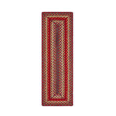 Homespice Jute Braided Accessories Red Rectangle 1x2 ft Jute Carpet 140116