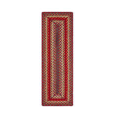 Homespice Jute Braided Accessories Red 0'8" X 2'4" Area Rug 597120R 816-140116