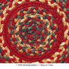 Homespice Jute Braided Accessories Red Round 08 X 08 Area Rug 593122 816-140120 Thumb 1