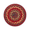 Homespice Jute Braided Accessories Red Round 08 X 08 Area Rug 593122 816-140120 Thumb 0