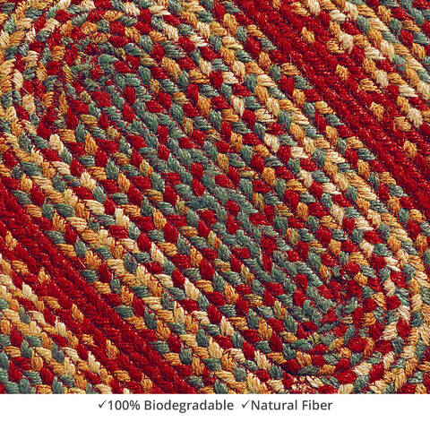 Homespice Jute Braided Accessories Red 08 X 24 Area Rug 597120 816-140122 Image 1