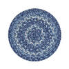 Homespice Jute Braided Accessories Blue Round 08 X 08 Area Rug 593689 816-140132 Thumb 0