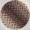 Homespice Ultra Durable Braided Rug Brown Square 010 X 010 Area Rug 621122 816-140136 Thumb 0