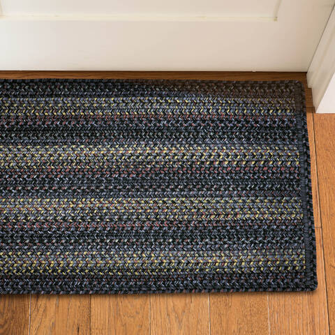 Homespice Ultra Durable Braided Slims Black 18 X 26 Area Rug 341761 816-140137 Image 1