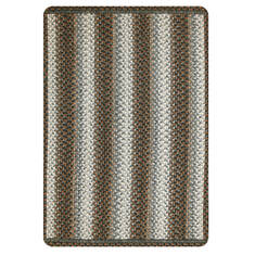Homespice Ultra Durable Braided Slims Black 1'8" X 2'6" Area Rug 341655 816-140139