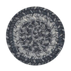 Homespice Jute Braided Accessories Grey Round 4 ft and Smaller Jute Carpet 140143