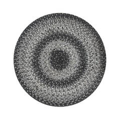 Homespice Jute Braided Accessories Grey Round 4 ft and Smaller Jute Carpet 140150