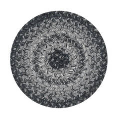 Homespice Jute Braided Accessories Grey Round 4 ft and Smaller Jute Carpet 140151