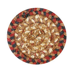 Homespice Jute Braided Accessories Brown Round 4 ft and Smaller Jute Carpet 140153