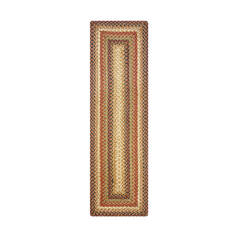 Homespice Jute Braided Accessories Brown Rectangle 1x2 ft Jute Carpet 140159