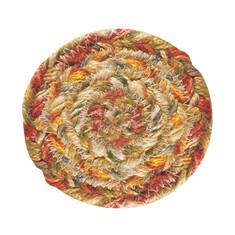 Homespice Jute Braided Accessories Beige Round 4 ft and Smaller Jute Carpet 140165