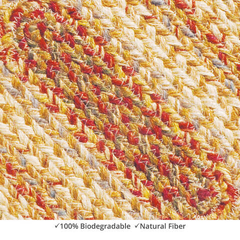 Homespice Jute Braided Accessories Beige Oval 08 X 24 Area Rug 596079R 816-140168 Image 1