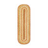 Homespice Jute Braided Accessories Beige Oval 08 X 24 Area Rug 596079R 816-140168 Thumb 0