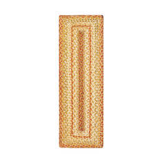 Homespice Jute Braided Accessories Beige Rectangle 1x2 ft Jute Carpet 140169