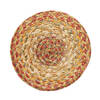 Homespice Jute Braided Accessories Beige Round 08 X 08 Area Rug 593078 816-140173 Thumb 0