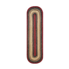Homespice Jute Braided Accessories Multicolor Oval 0'8" X 2'4" Area Rug 596796 816-140177