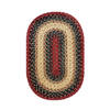 Homespice Jute Braided Accessories Multicolor Oval 11 X 17 Area Rug 594792 816-140180 Thumb 0