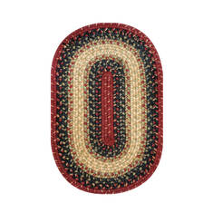 Homespice Jute Braided Accessories Multicolor Oval 2x3 ft Jute Carpet 140180