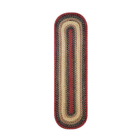 Homespice Jute Braided Accessories Multicolor Oval 08 X 24 Area Rug 596796R 816-140182 Image 0