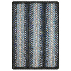 Homespice Ultra Durable Braided Slims Blue Rectangle 2x3 ft Polypropylene Carpet 140202