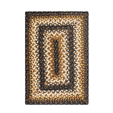 Homespice Jute Braided Accessories Black 11 X 17 Area Rug 595218 816-140206 Image 0