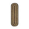 Homespice Jute Braided Accessories Black Oval 08 X 24 Area Rug 596215R 816-140207 Thumb 0